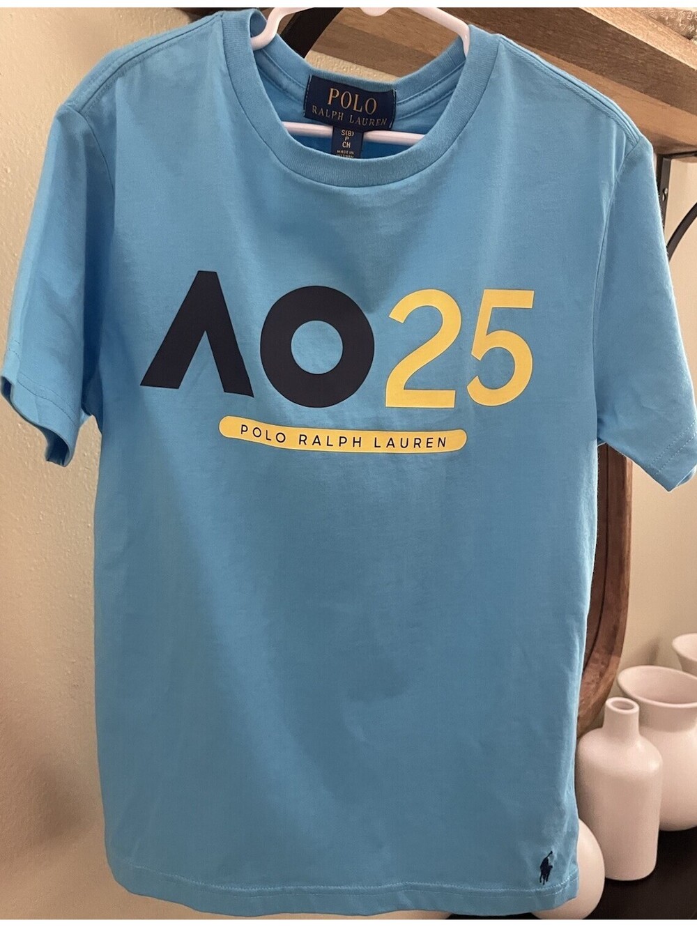 Ralph Lauren Polo Australian Open 2025 Tennis T-Shirt Kids Size Small (9)
